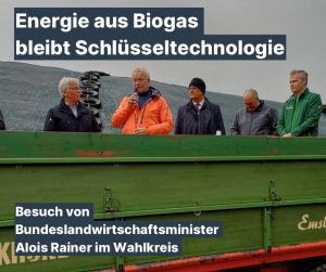 Energie aus Biogas bleibt Schlüsseltechnologie